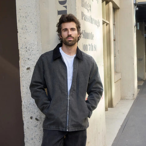  Washed Up Black Twill Jacket
