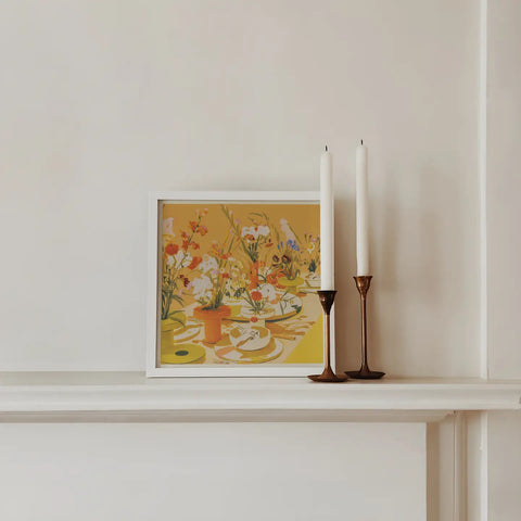 Abstract Floral Tablescape