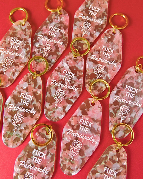  F The Patriarchy Keychain