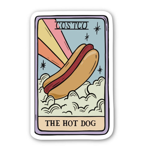 Costco Hot Dog Tarot Sticker