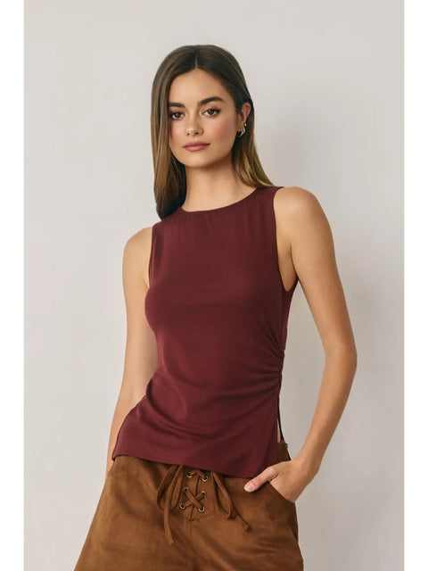  90s Knit Slit Tank Top