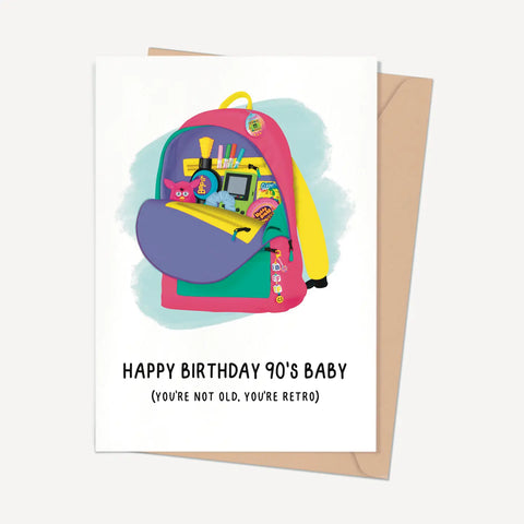  Happy Birthday 90s Baby Card