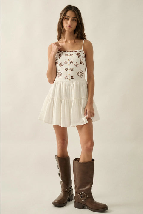  Floral Ruffle Romper