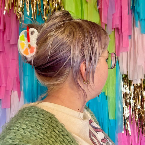 Paint Palette Claw Clip