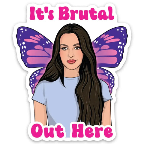 Olivia It's Brutal Out Here Sticker