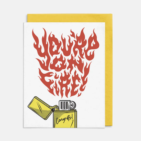  You're On Fire Card