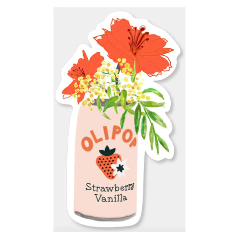 Olipop Flower Can Sticker