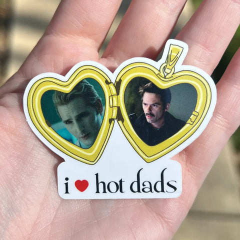 Twilight I Love Hot Dads Sticker