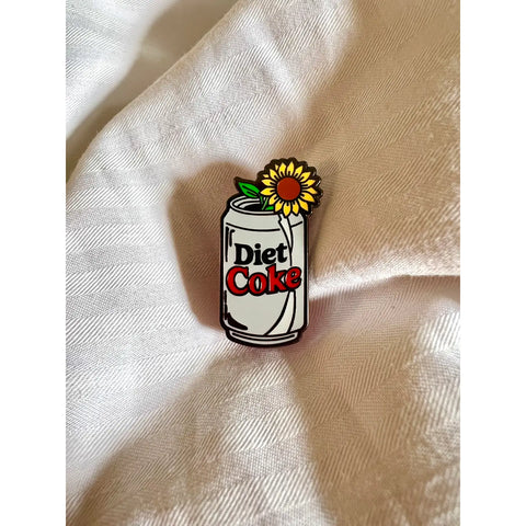  Diet Coke Sunflower Pin