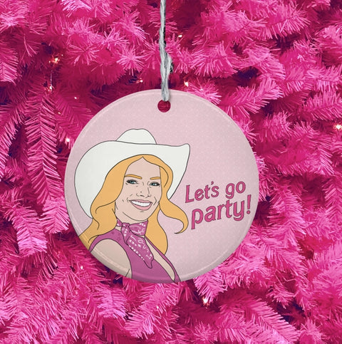 Barbie Let's Go Party Ornament