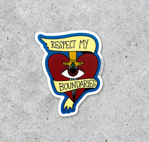 Respect My Boundaries Sticker