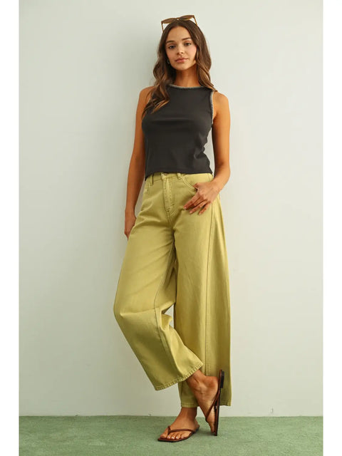  Ribbed Stitch Detail Tank