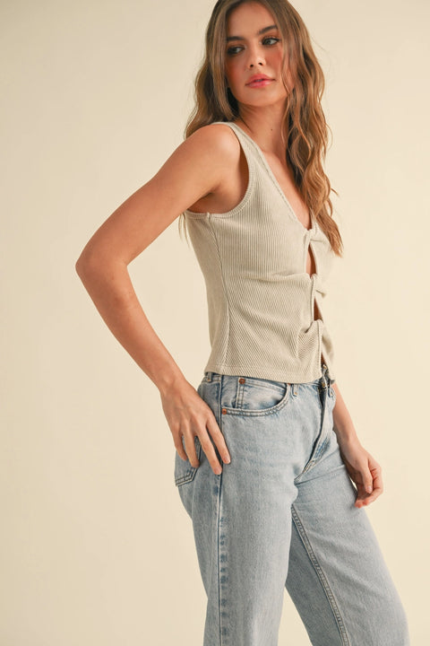  Twisted Detail Top