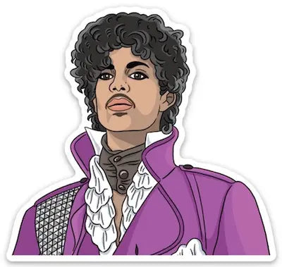  Prince Purple Rain Jacket Sticker