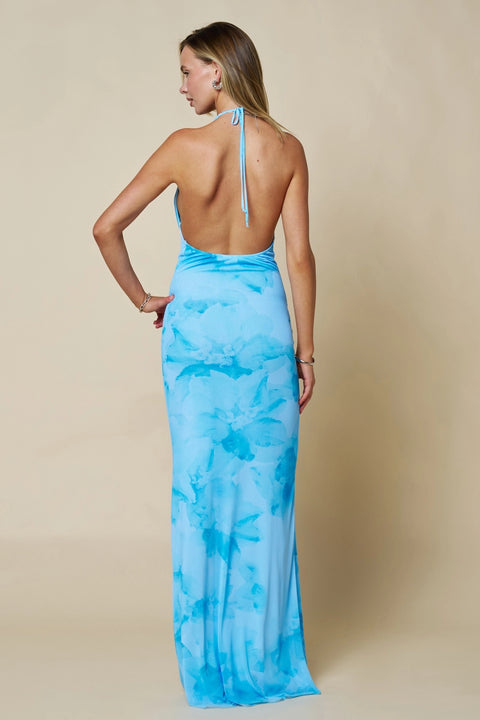  Aquamarine Halter Dress