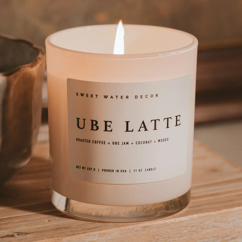 Ube Latte Candle