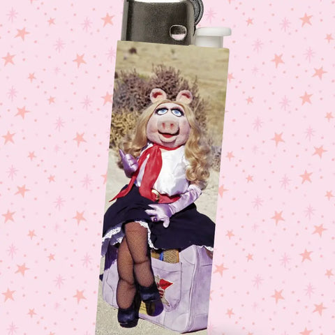 Miss Piggy Hitchhiking Lighter