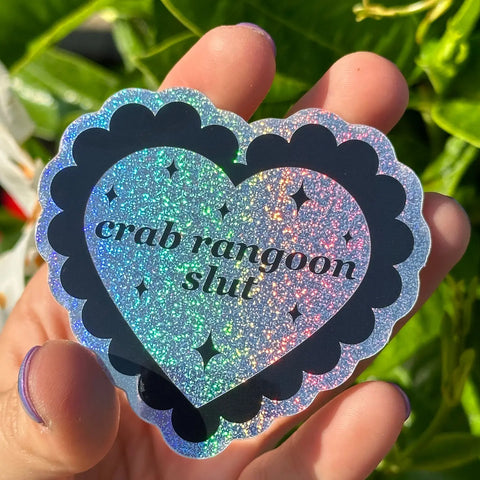 Crab Rangoon Slut Sticker