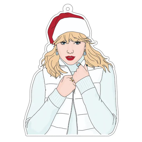 Taylor Swift Santa Ornament