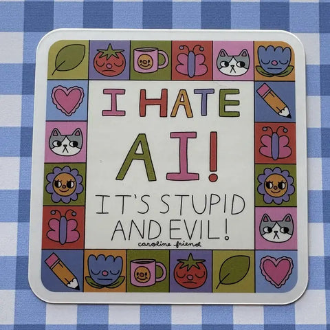  I Hate AI Sticker