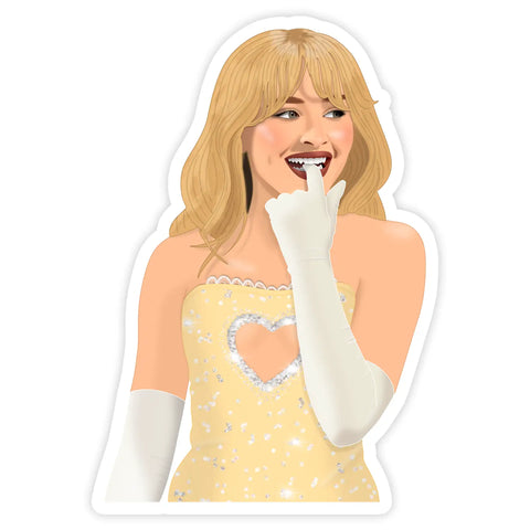 Sabrina Heart Dress Sticker