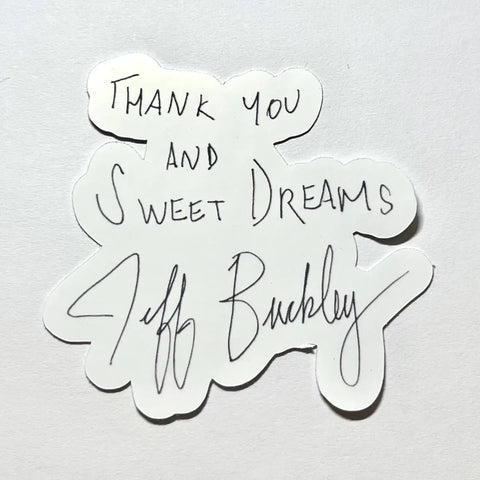  Jeff Buckley Signature Sticker