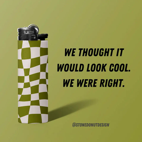  Olive Checkered Lighter
