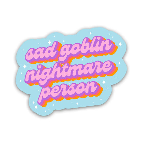 Sad Goblin Nightmare Person Sticker