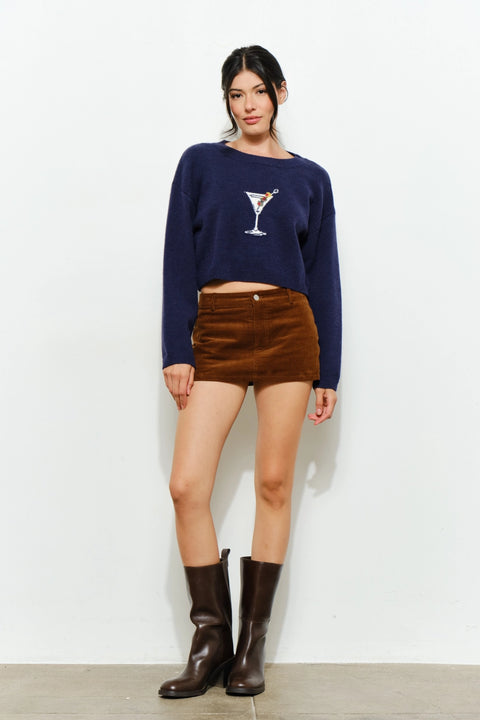  Navy Martini Sweater