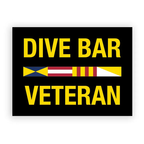  Dive Bar Veteran Bumper Sticker