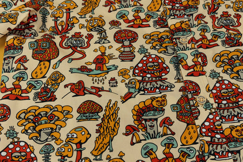 Mushroom Friends Button Up