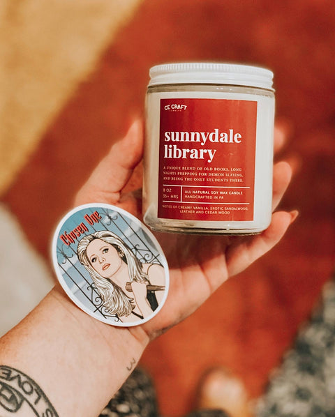 Sunnydale Library - Buffy Candle