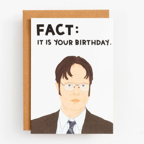  Dwight Fact Birthday Card