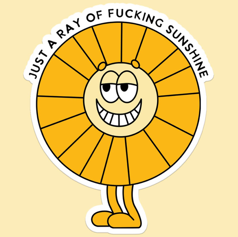  Ray of Fucking Sunshine Sticker