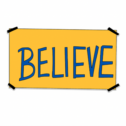 Ted Lasso Believe Sticker