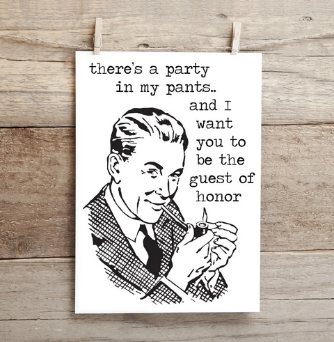 Party in My Pants Card