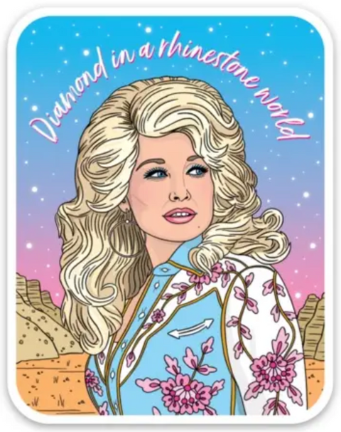  Dolly Diamond in a Rhinestone Sticker