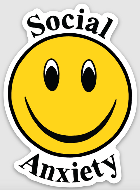  Social Anxiety Sticker