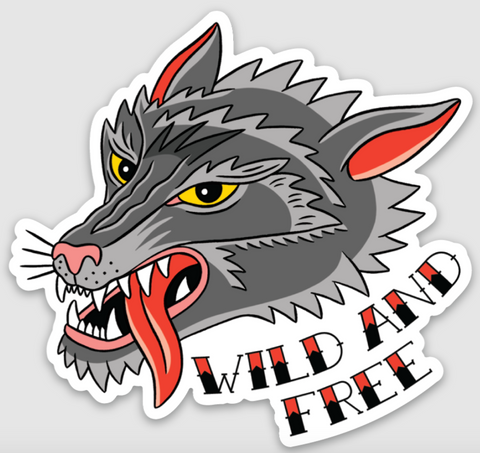 Wild & Free Sticker