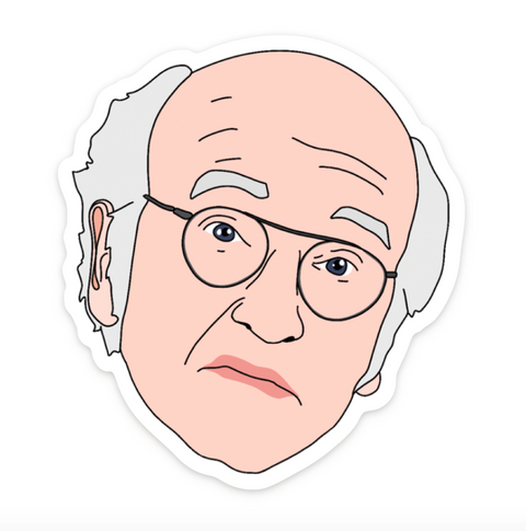  Larry David Curb Your Enthusiasm Sticker