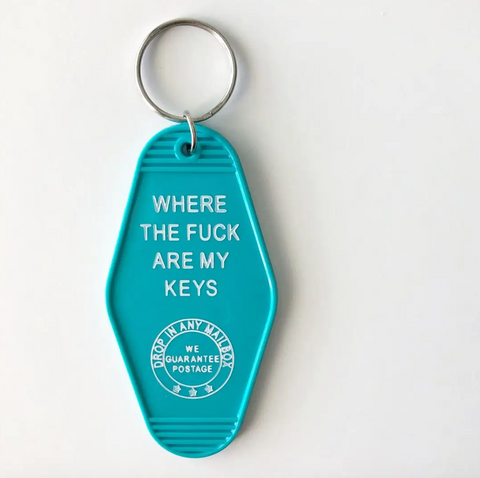  Where the Fuck Key Tag