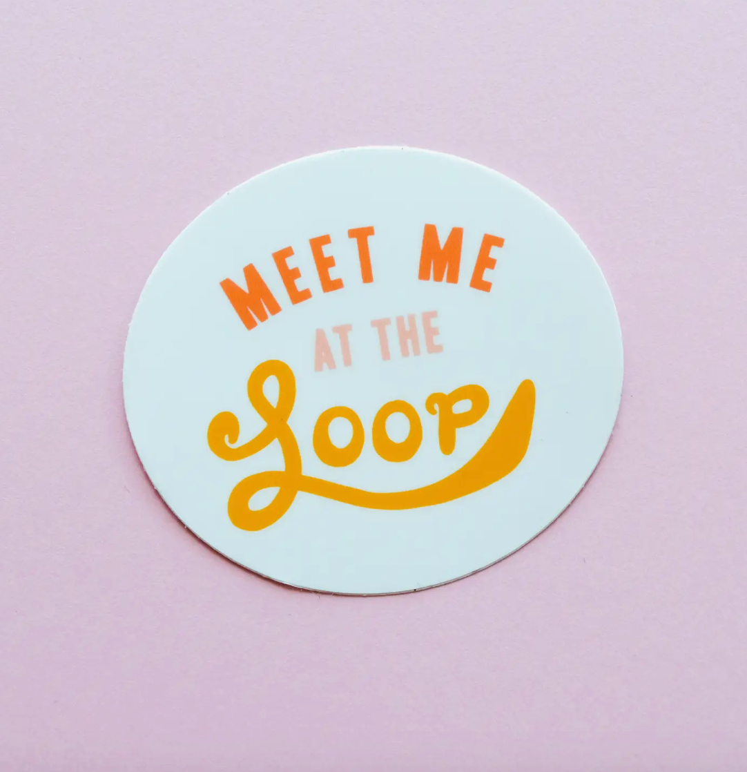 Loop Tag Sticker WB Loop Sticker – Modern Legend, LLC.