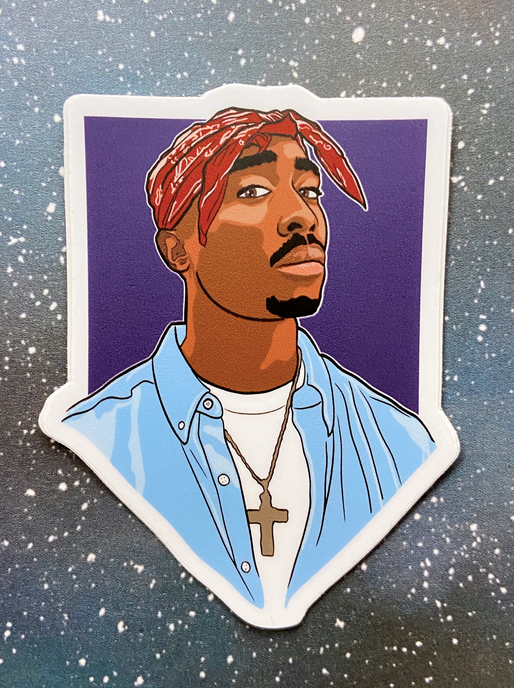 Tupac Sticker – Modern Legend, LLC.