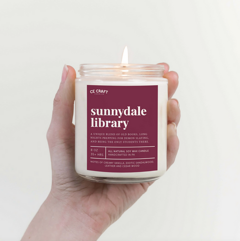 Sunnydale Library - Buffy Candle
