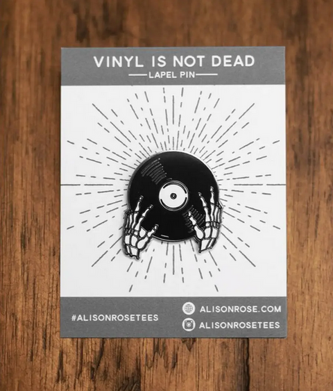  Vinyl is Not Dead Pin