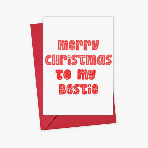 Merry Christmas to My Bestie Card