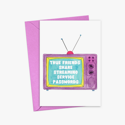 Streaming Services Card