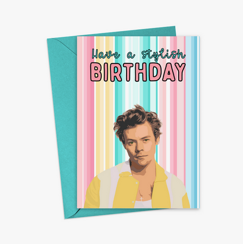  Harry Stylish Birthday Card