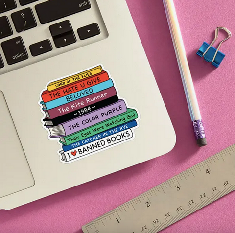 Banned Books Sticker