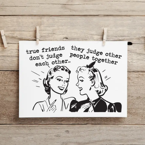 Judge People Together Card